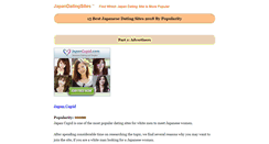 Desktop Screenshot of japandatingsites.com