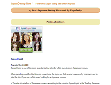 Tablet Screenshot of japandatingsites.com
